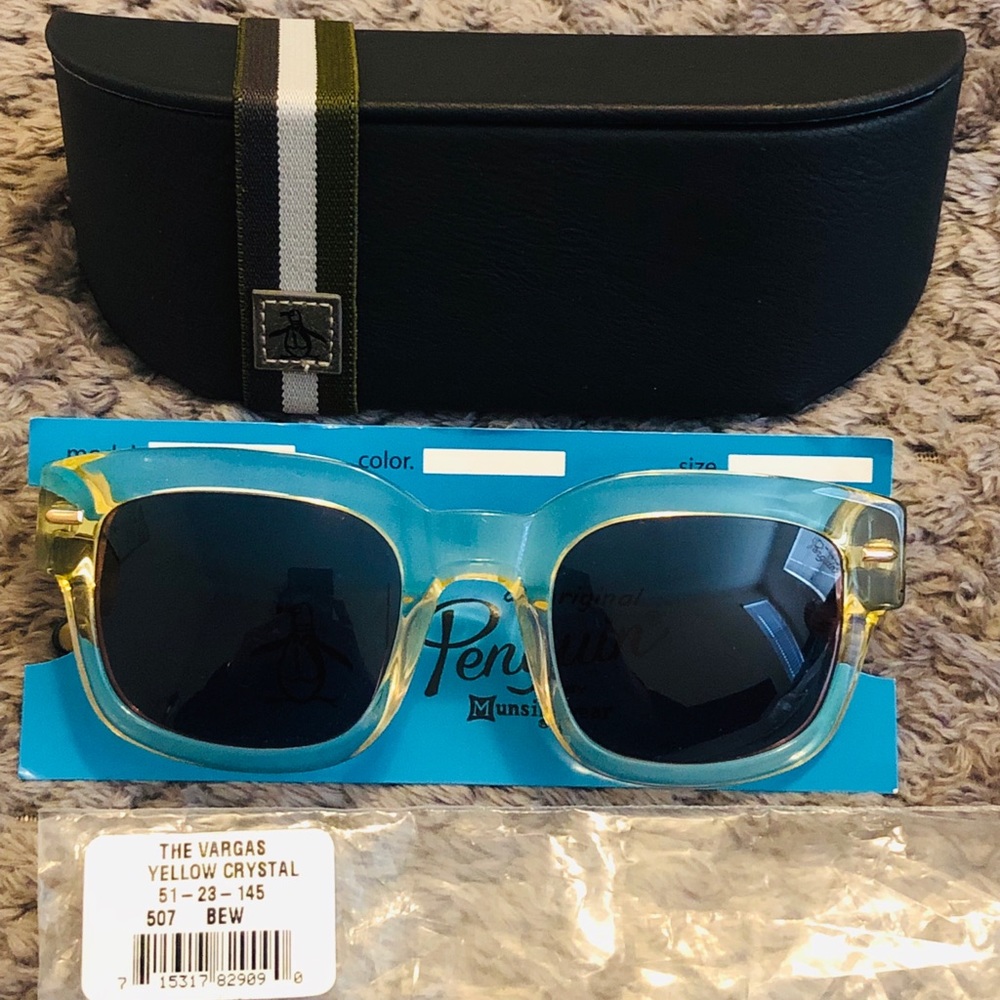 NEW AUTHENTIC PENGUIN THE VARGAS SUNGLASS CRYSTAL